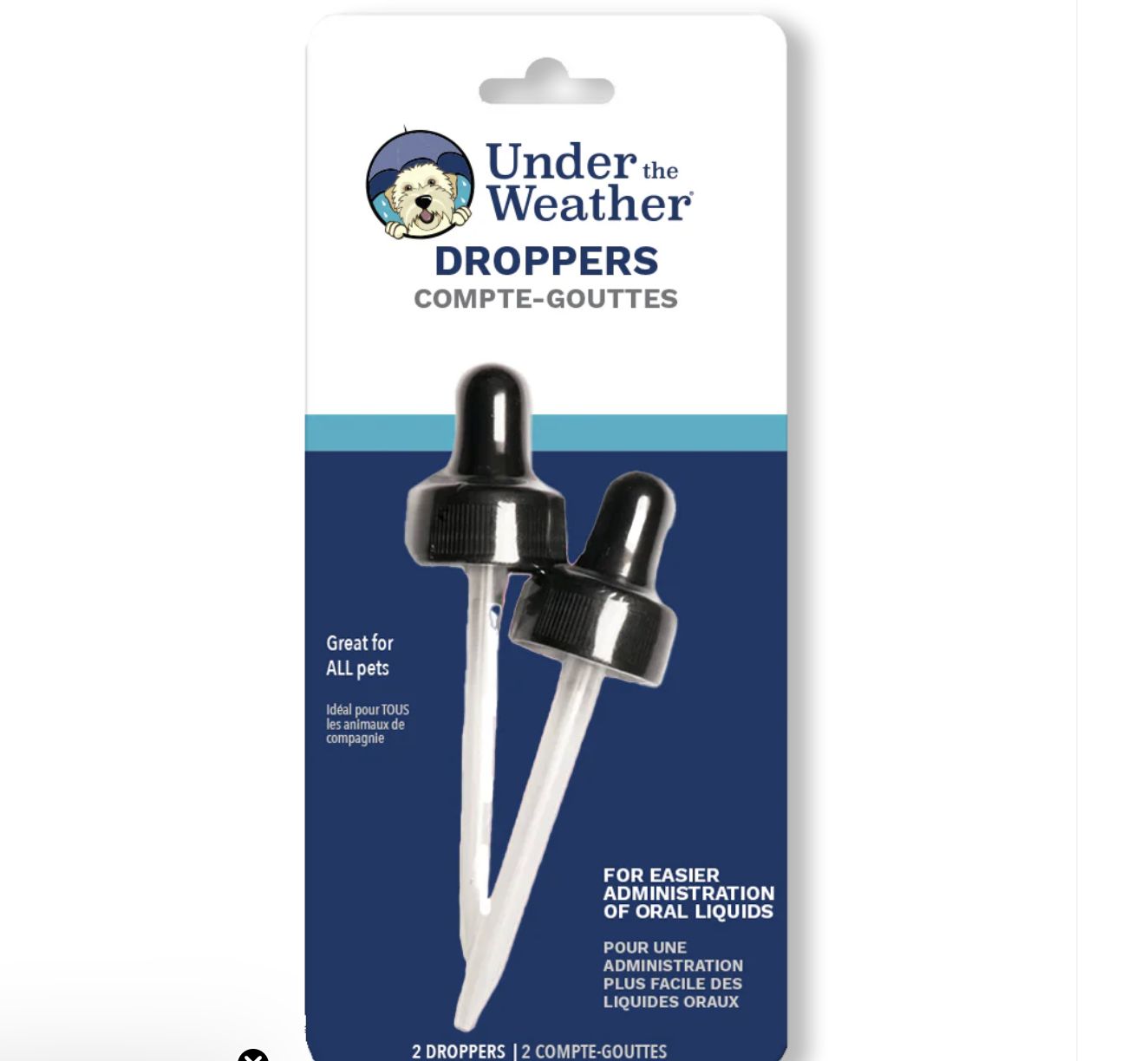Under The Weather Eye Dropper for Pets 2ct.
