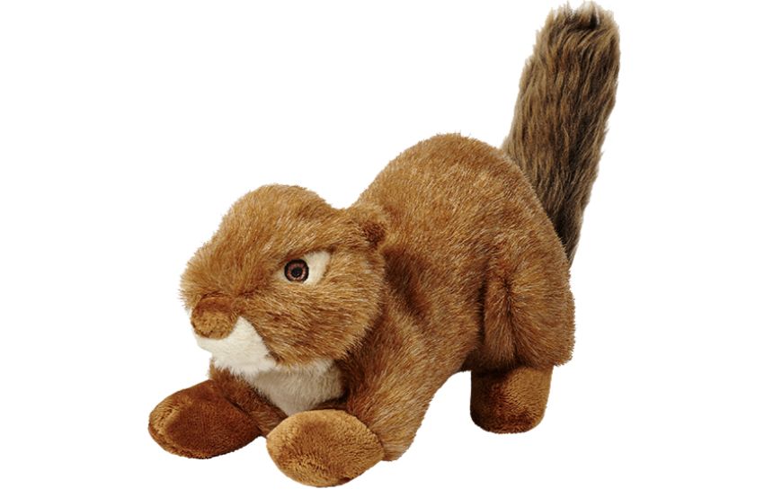 Fluff &amp; Tuff - Red Squirrel Dog Toy
