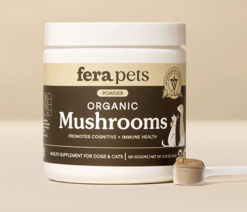 Fera Organic Mushrooms Blend Powder for Immune Support 2oz