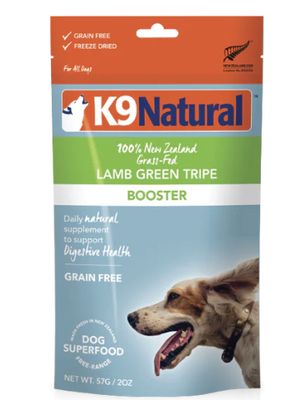 K9 Natural Lamb Green Tripe Freeze-Dried Booster Dog Food 2.6oz