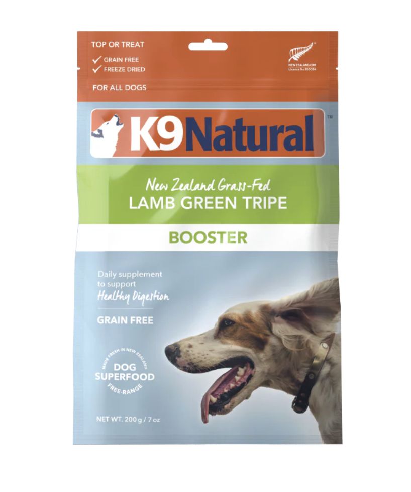 K9 Natural Lamb Green Tripe Freeze-Dried Booster Dog Food 7oz