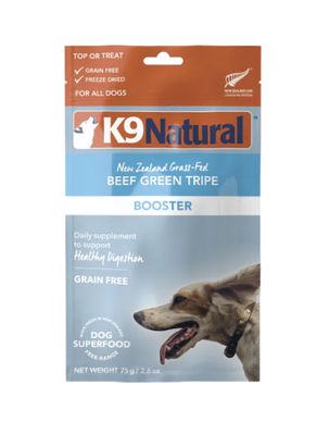 K9 Natural Beef Green Tripe Freeze-Dried Booster Dog Food 2.6oz