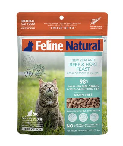 K9 Naturals Beef &amp; Hoki Feast Freeze-Dried Cat Food 3.5oz