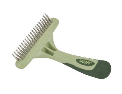Coastal Coastal Safari Dog Double Row Undercoat Rake Rotating Pins Green Medium / Large
