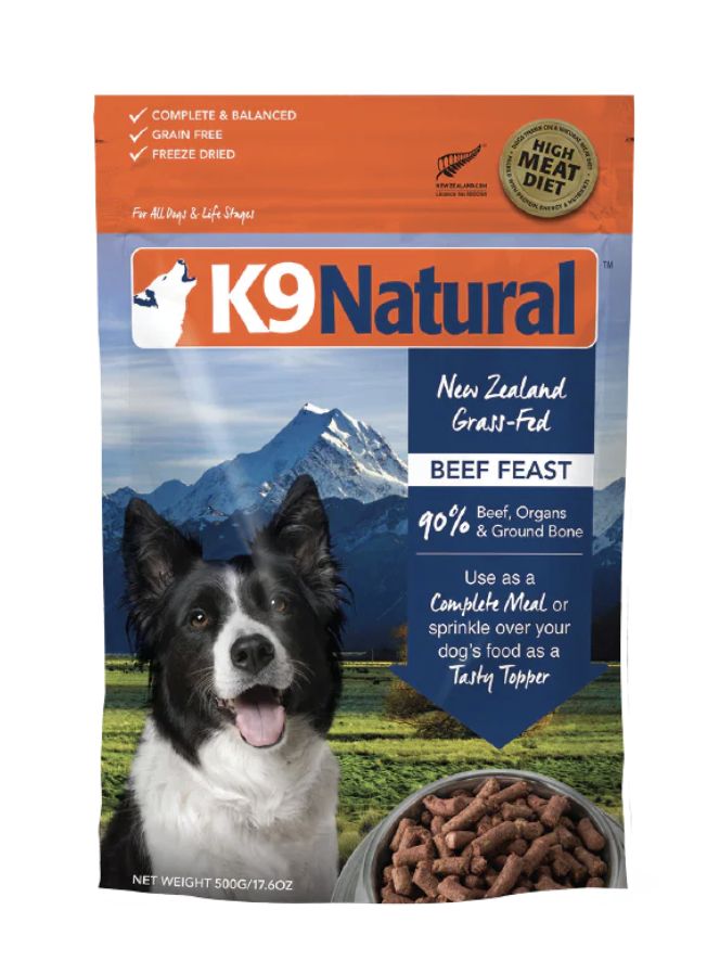 K9 Natural Beef Feast Freeze-Dried Dog Food - 17.6 oz