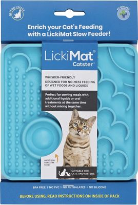 LickiMat Catster Slow Feeder Mat - Blue
