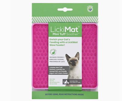 LickiMat Mini Cat Tuff Soother - Pink