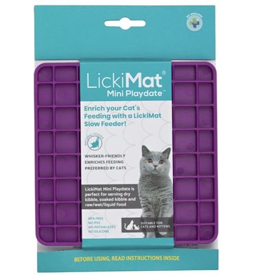 LickiMat Mini Playdate for Cats - Purple