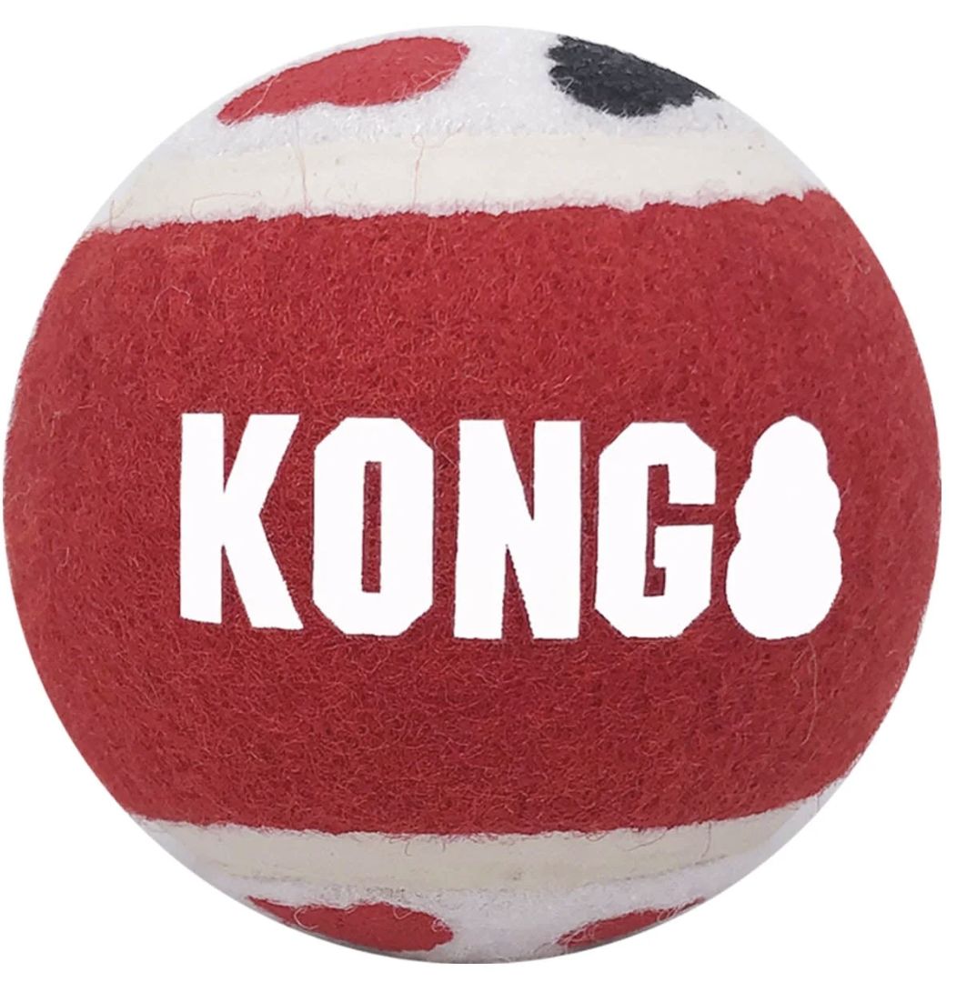 Kong Signature Balls Dog Toy-  Large, 3-pk