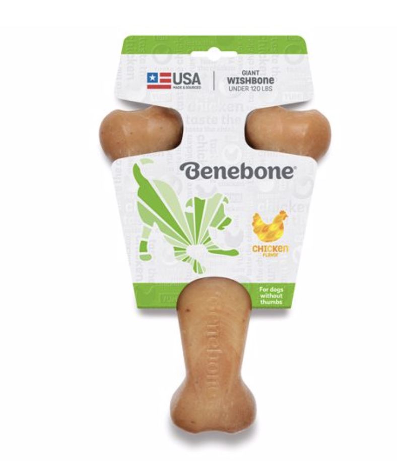 Benebone Chicken Flavored Wishbone Chew Toy- Giant