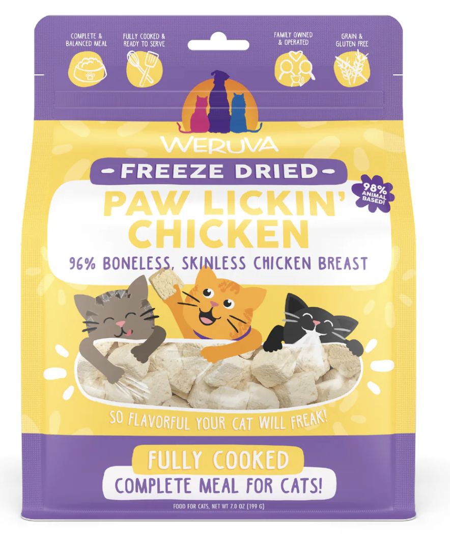 Weruva Freeze Dried Paw Lickin' Chicken Cat Food - 7oz