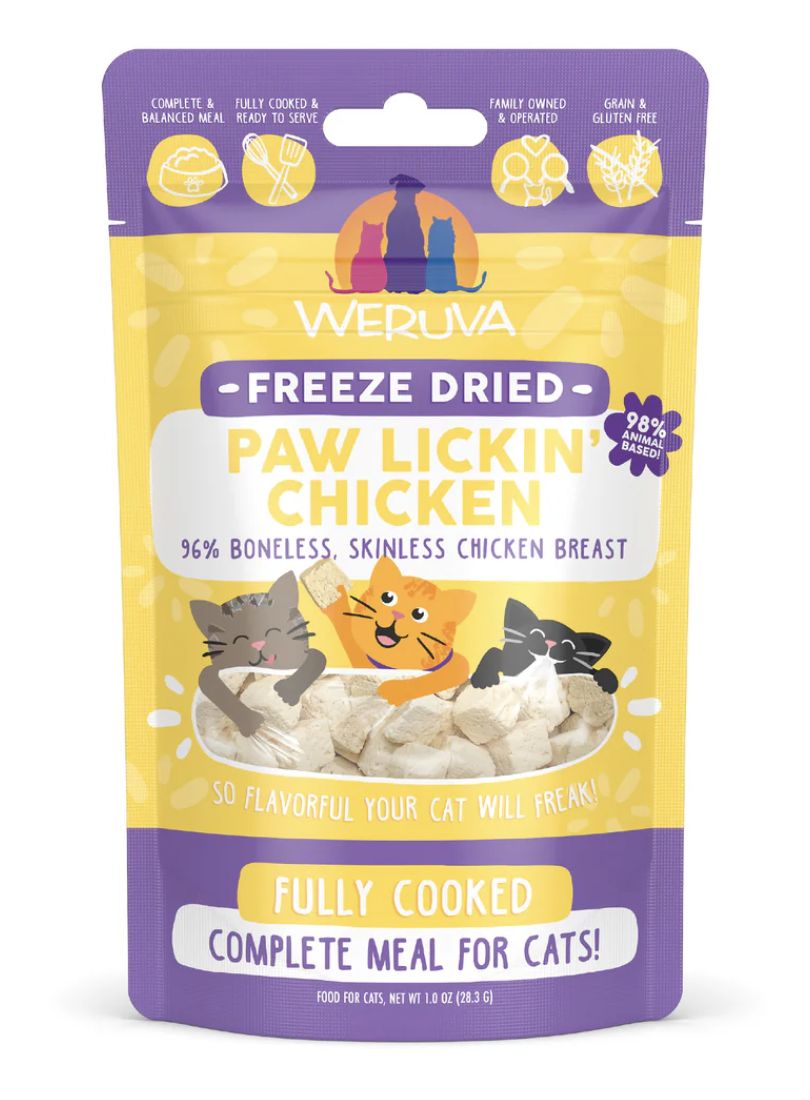 Weruva Freeze Dried Paw Lickin' Chicken Cat Food - 1oz