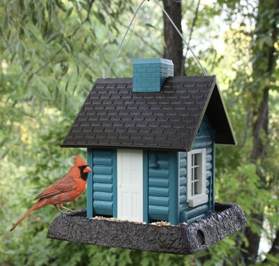 North States Village Collection Lakeside Cabin Birdfeeder