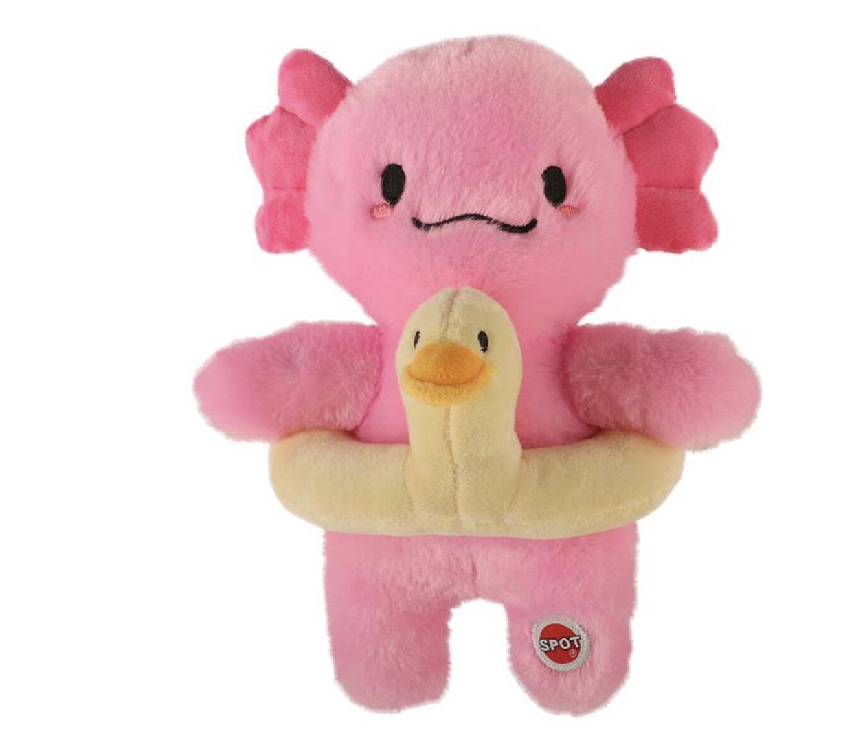 Spot Axololt with Duck Tube Plush Dog Toy With Speaker 10"