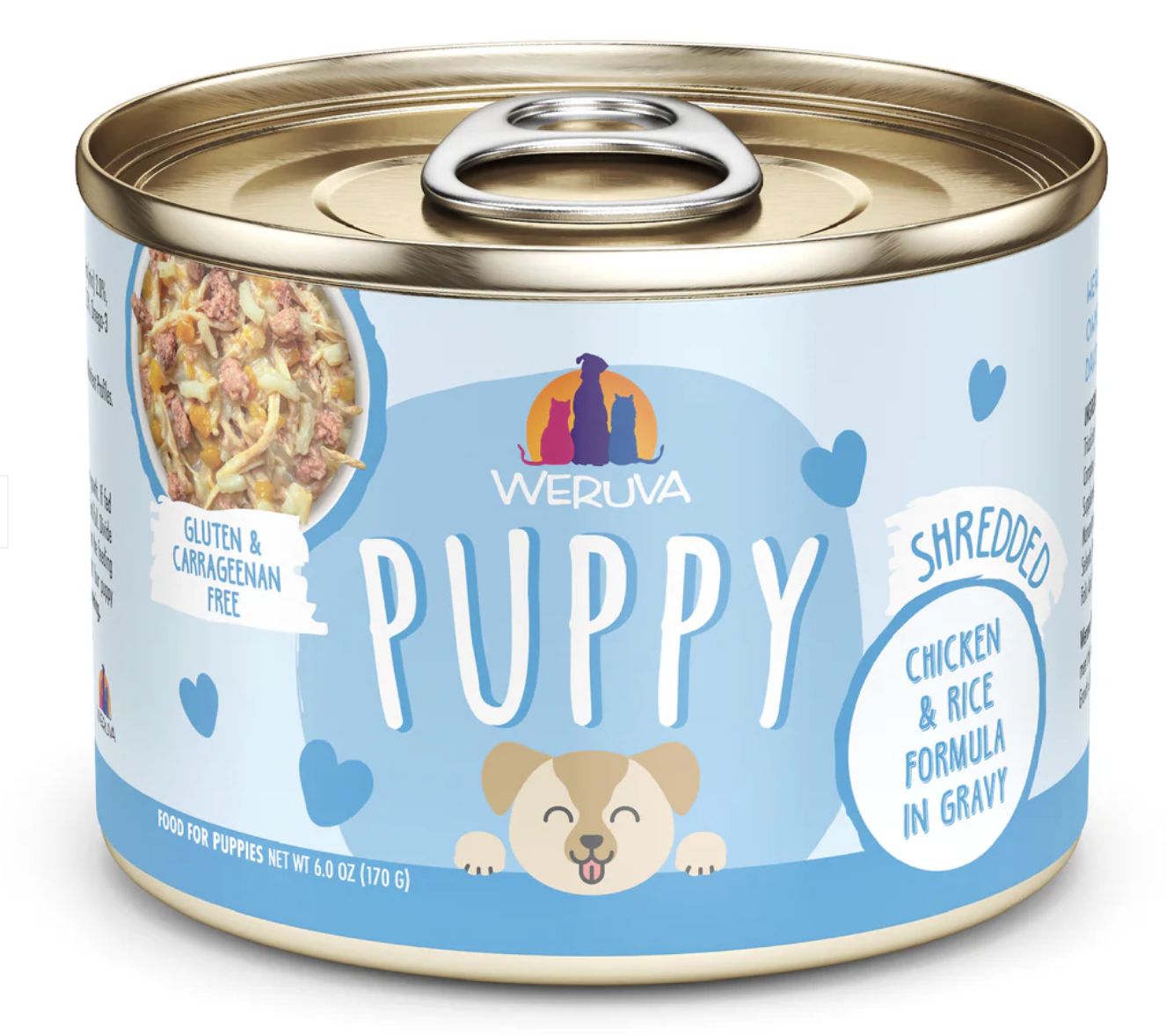Weruva Puppy Canned Chicken and Rice Formula in Gravy 6oz