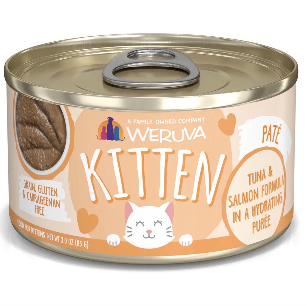 Weruva Kitten Tuna &amp; Salmon Formula in a Hydrating Purée canned Food 3oz