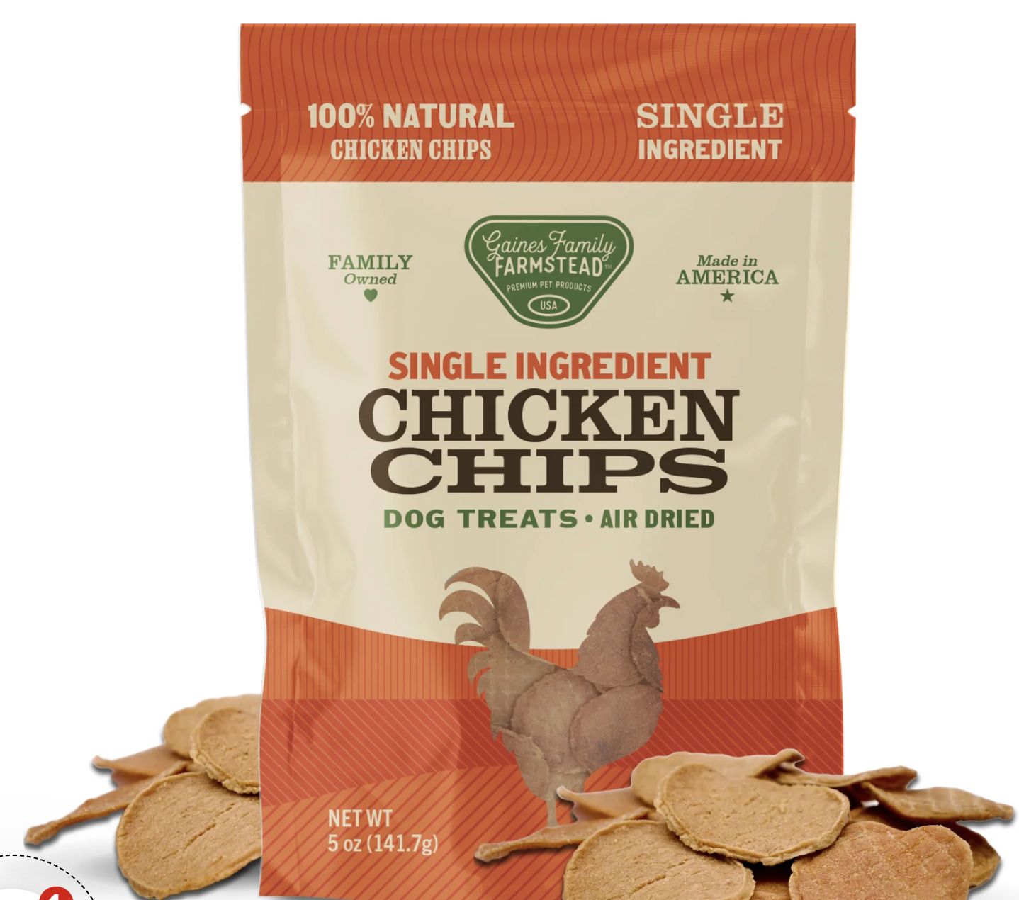 Gaines Family Farmstead Chicken Chips Dog Treats 6 oz