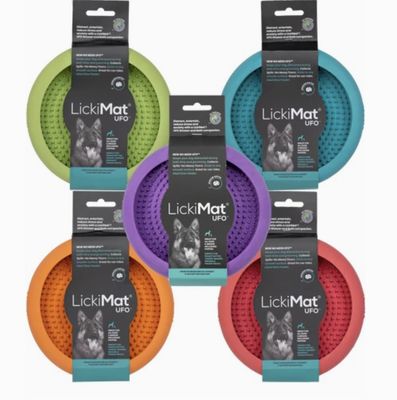 LickiMat UFO Enrichment Bowl- Orange