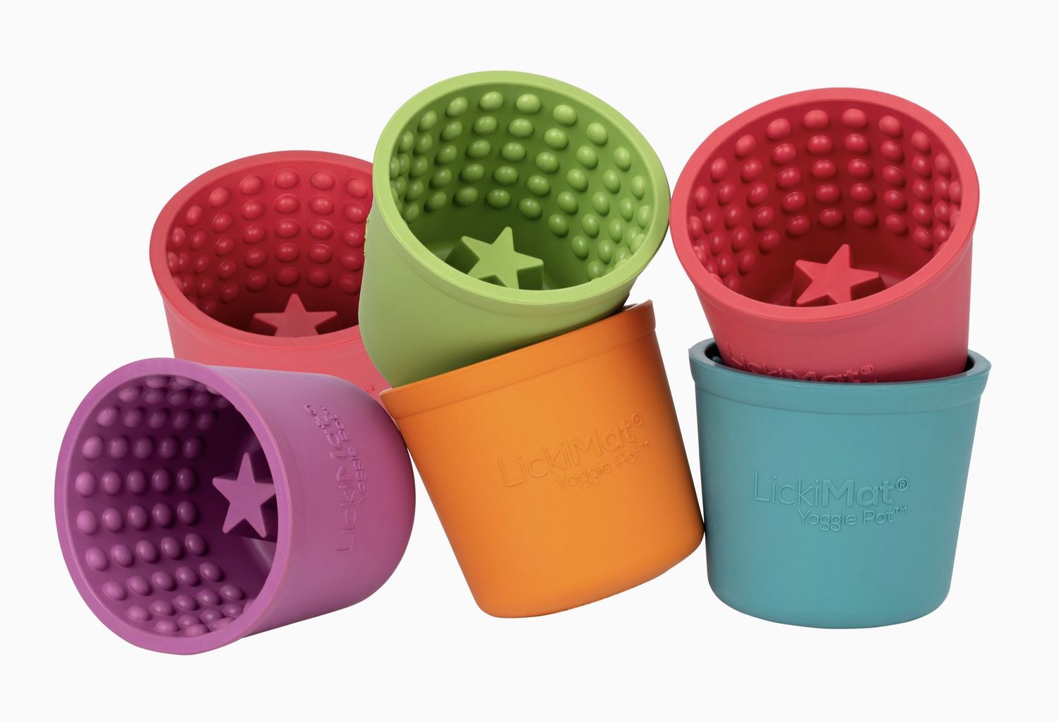 LickiMat Dog Yoggie Pot - Orange