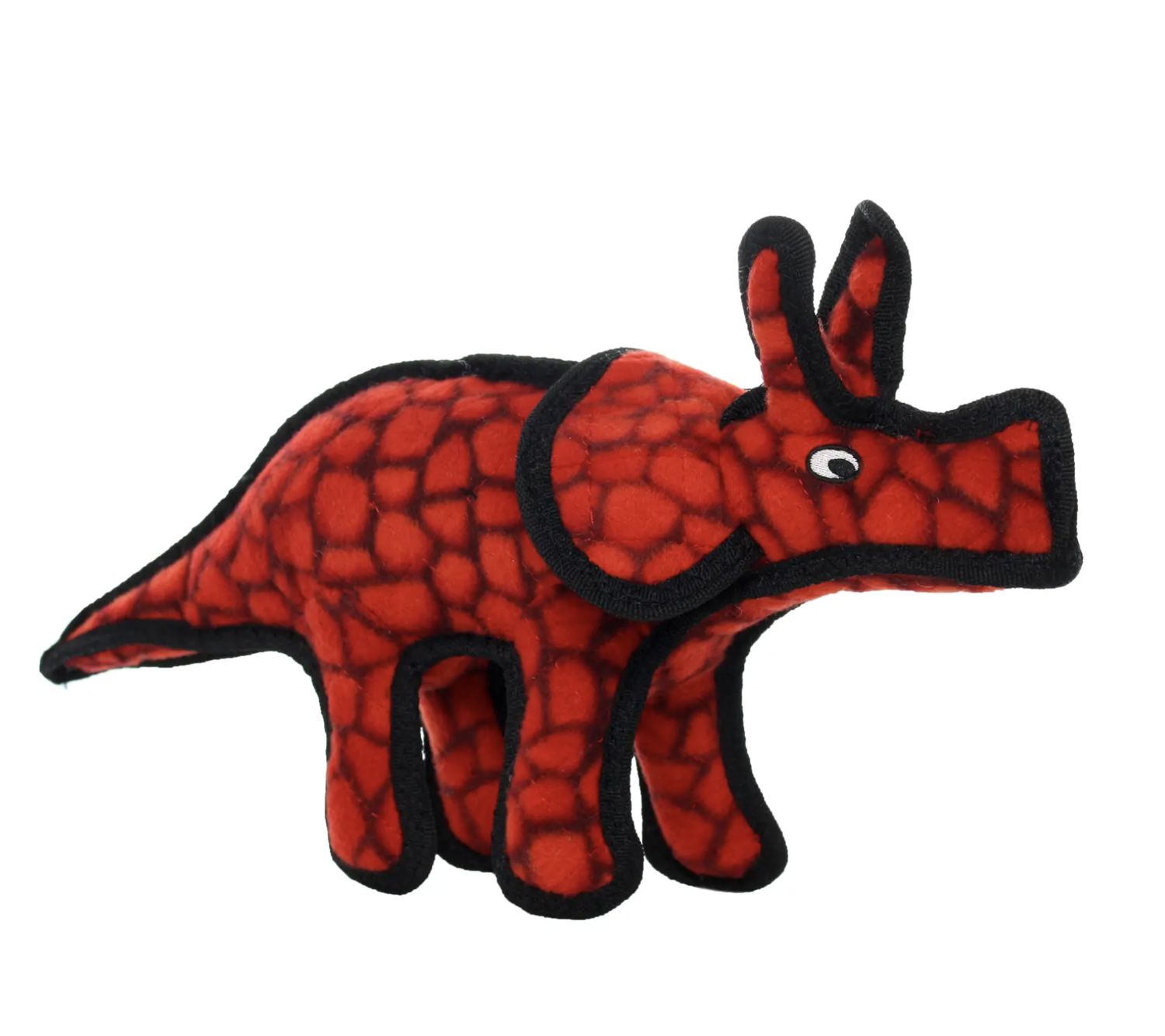 Tuffy Jr Dinosaur Triceratops Durable Dog Toy