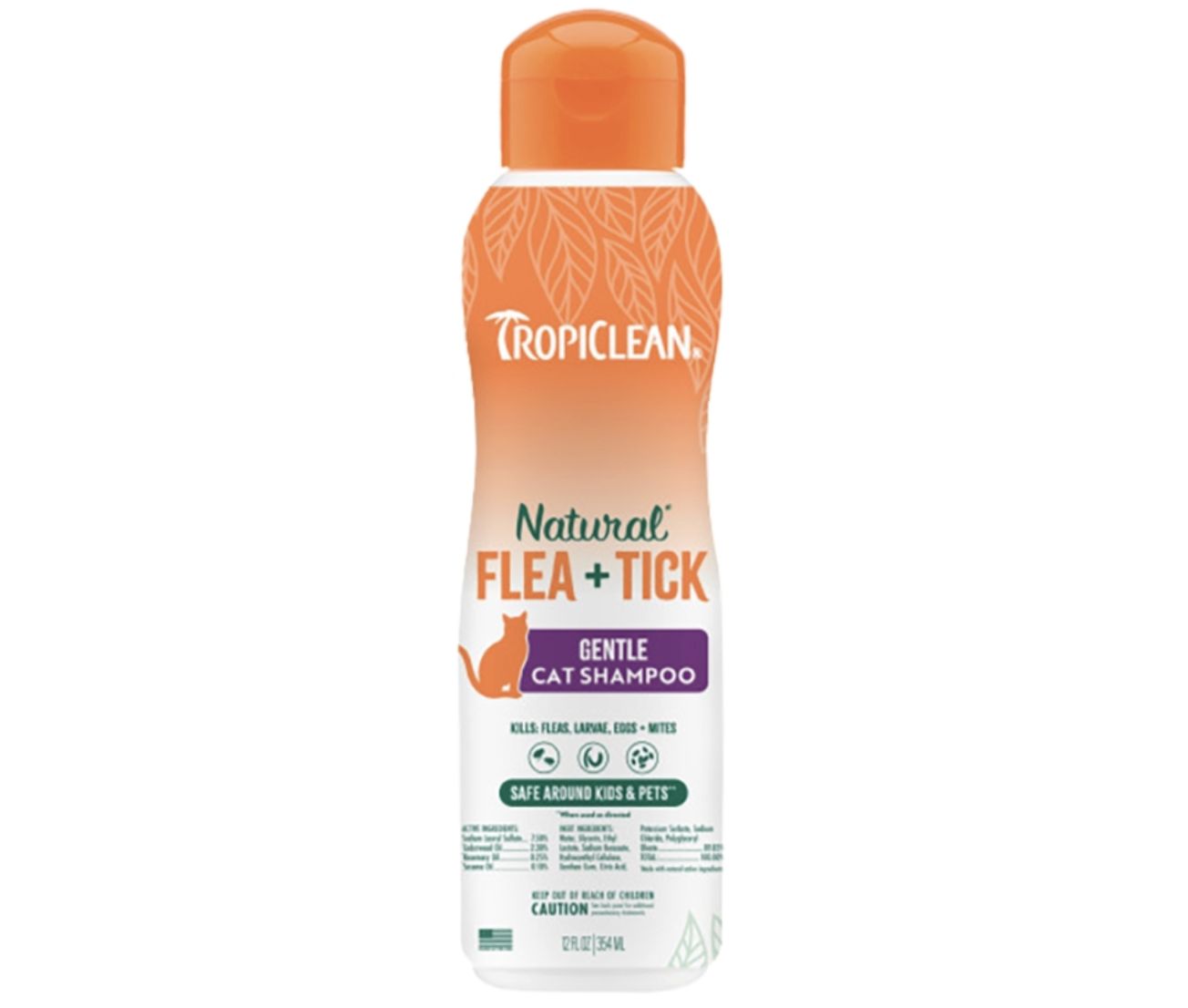 Tropiclean Flea and Tick Cat Shampoo 12oz