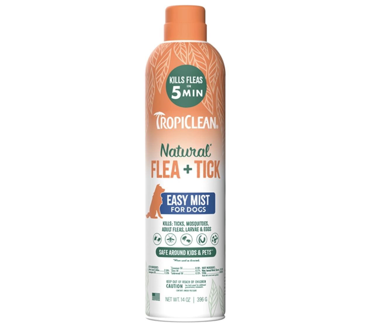 Tropiclean Flea and Tick Home Mist Spray For Dogs 14oz