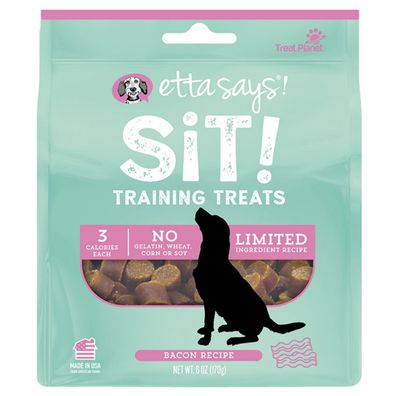 Etta Says! Sit Training Treats for Dogs - Bacon 6oz