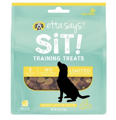 Etta Says! Sit Training Treats for Dogs- Peanut Butter 6oz