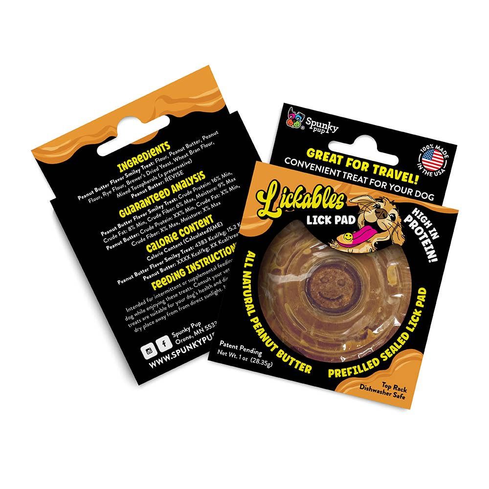Spunky Pup Lickables - Peanut Butter Filled Lick Pad