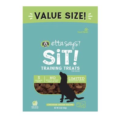 Etta Says! Sit Training Treats for Dogs - Cheese 16oz