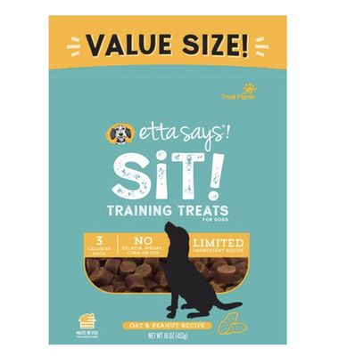 Etta Says! Sit Training Treats for Dogs - Peanut Butter 16oz