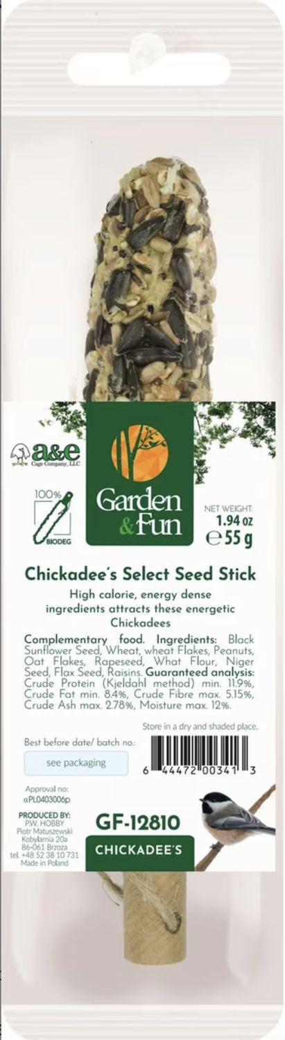 A&amp;E Cage Company  Chickadee Stick Wild Bird Seed