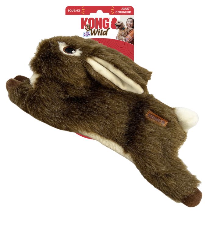 KONG Wild Low Stuff Rabbit Dog Toy