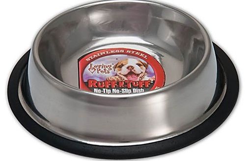 Loving Pets Stainless Steel No Tip Bowl 32oz