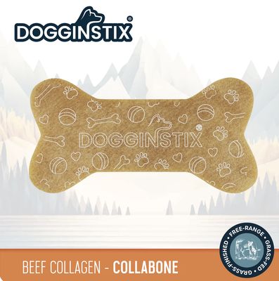 Dogginstix Beef Collagen Collabone Dog Treat 6"