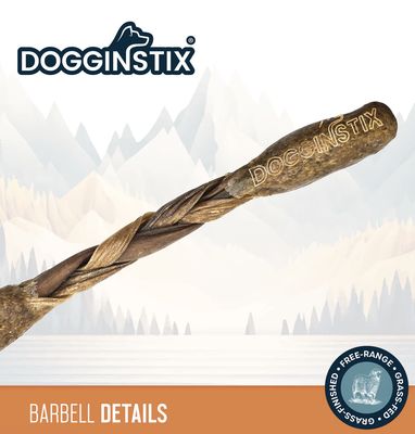Dogginstix Lamb Collagen Barbell Dog Treat