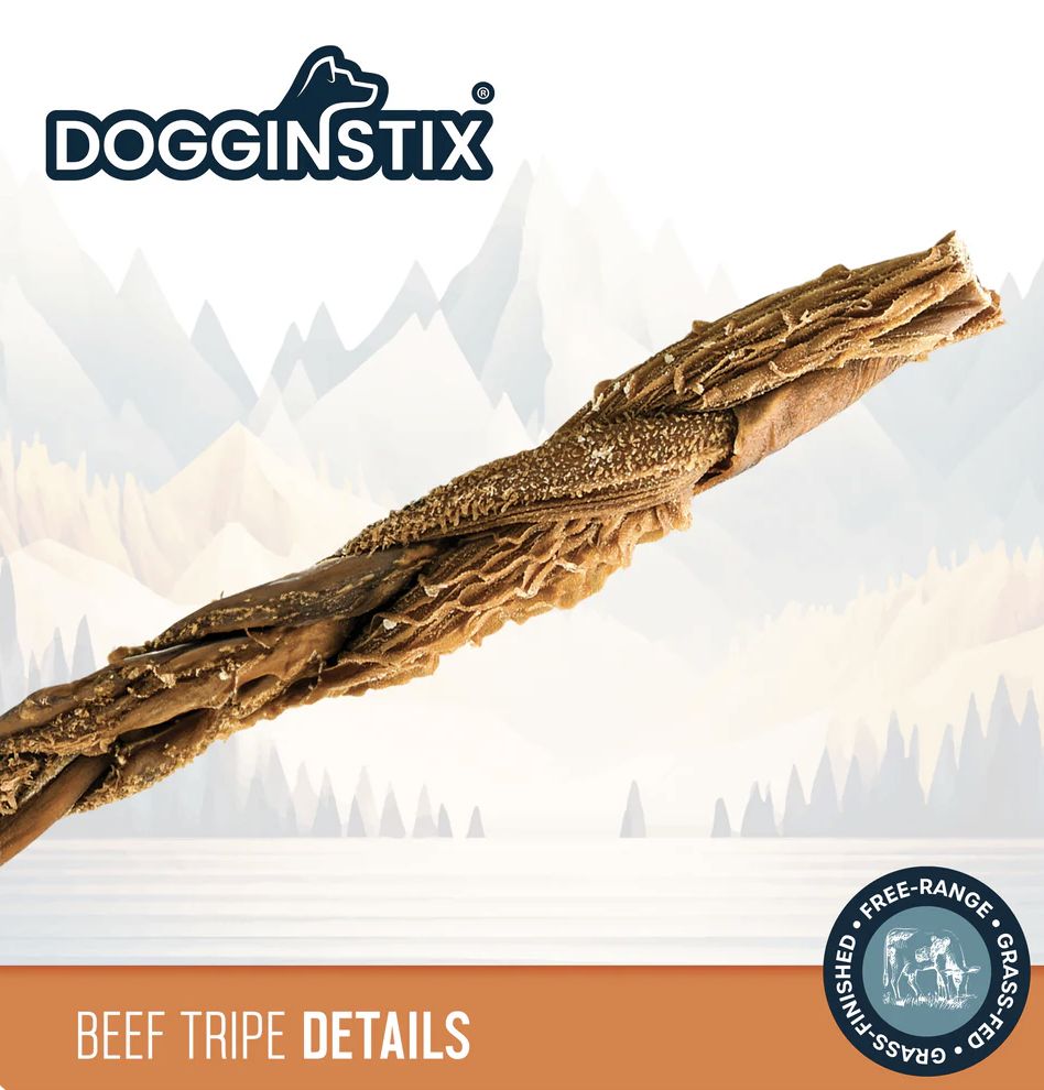 Dogginstix Braided Beef Tripe 24"