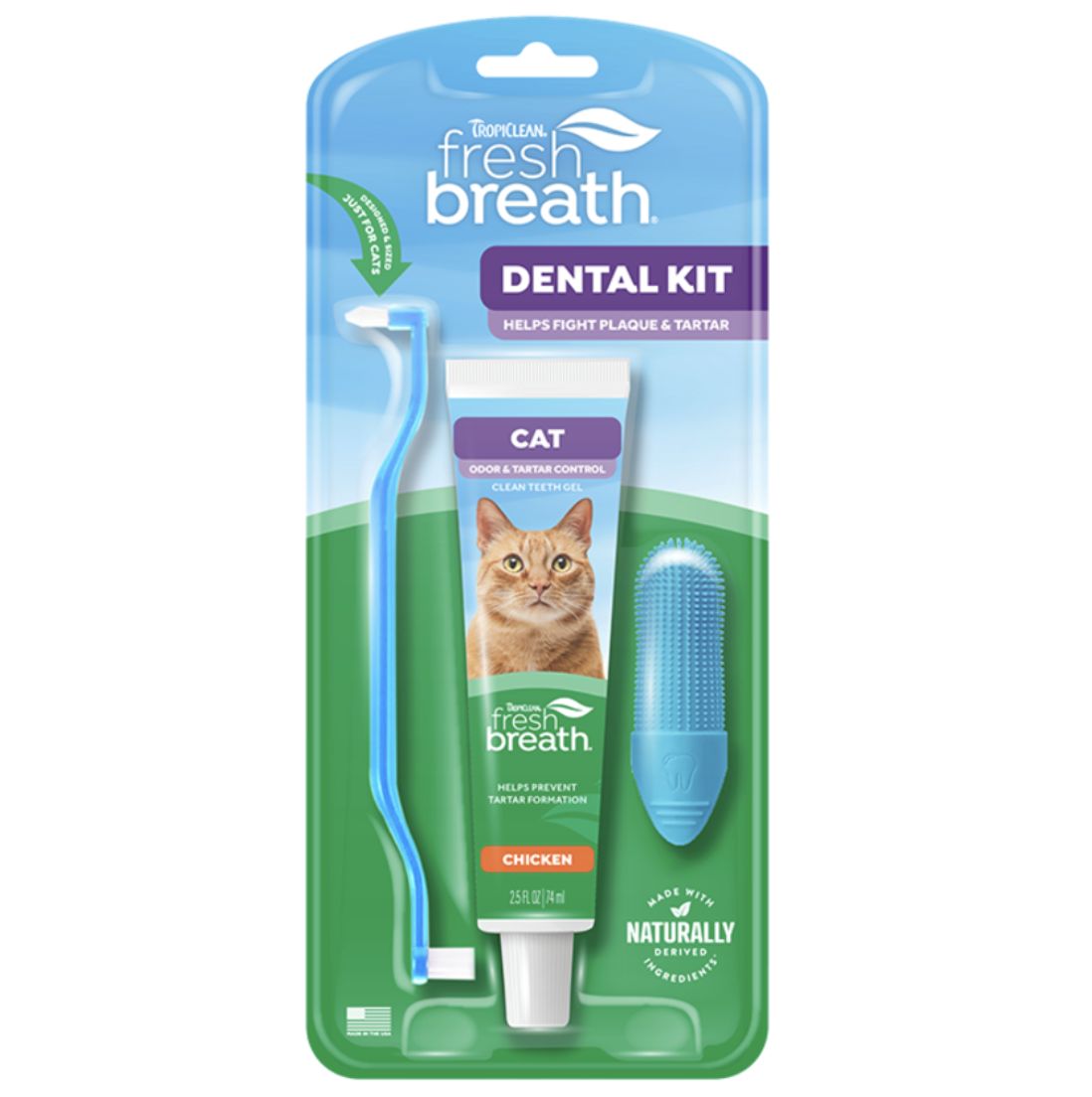 Tropiclean Fresh Breath Dental Kit for Cats