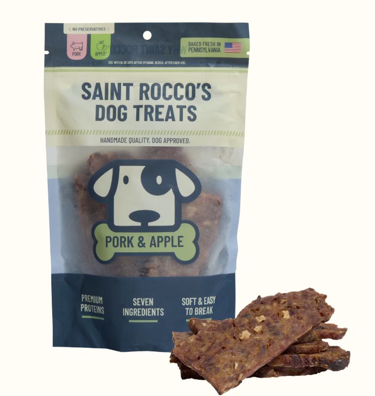 Saint Rocco's Pork and Apple Dog Treat 16oz