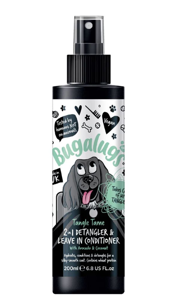 Bugalugs Tangle Tame Dog Detangler Spray for Dogs