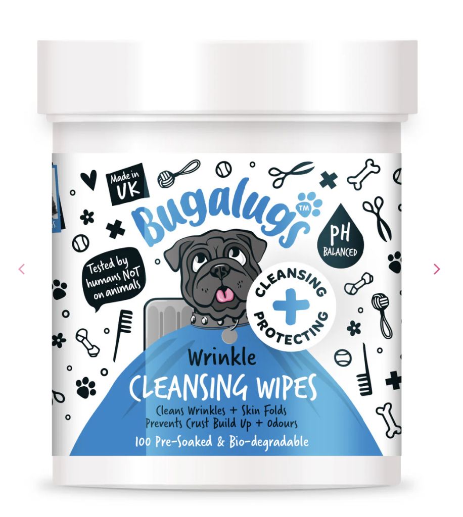 Bugalugs Wrinkle Cleansing Wipes 100 Wipes