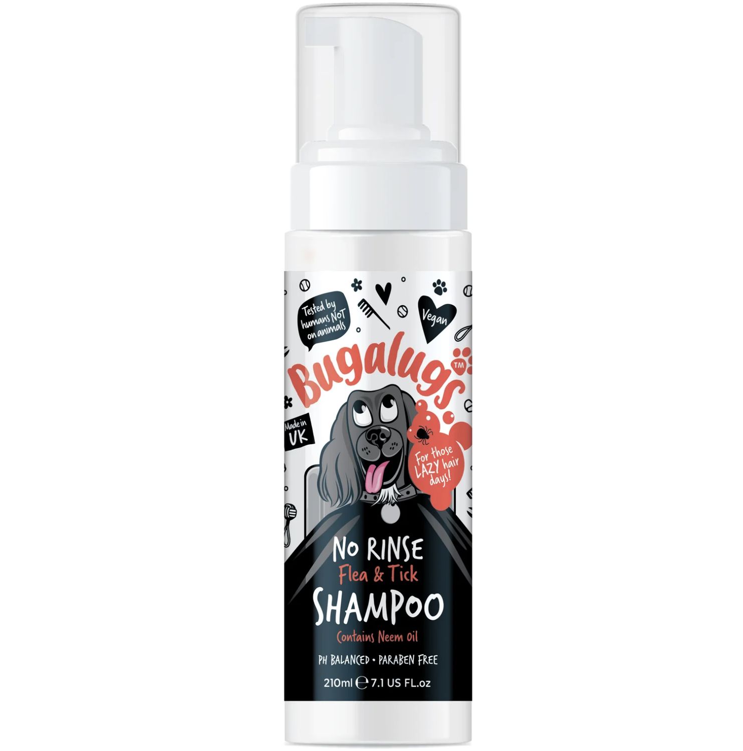 Bugalugs Flea &amp; Tick No Rinse Dog Shampoo