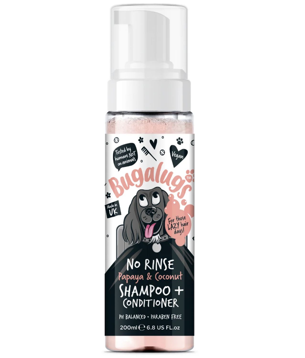 Bugalugs Papaya &amp; Coconut No Rinse Shampoo