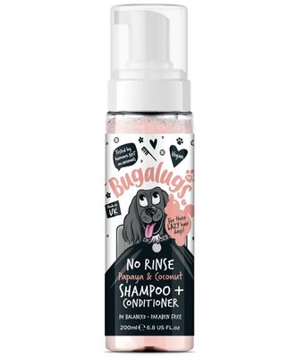 Bugalugs Papaya &amp; Coconut No Rinse Dog Shampoo