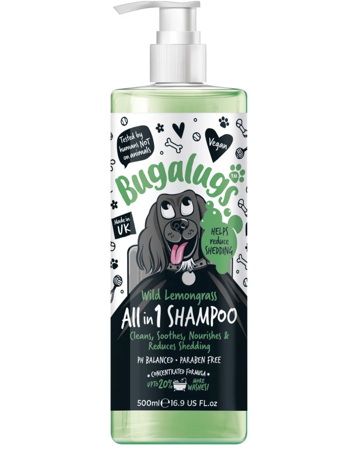 Bugalugs All In One Shed Control Dog Shampoo