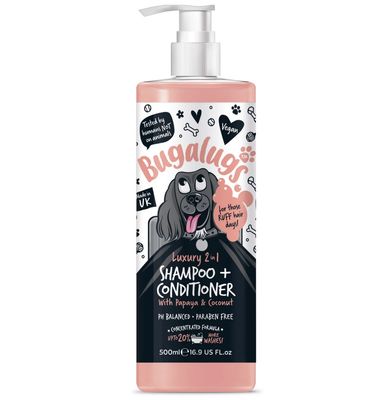 Bugalugs Papaya Coconut 2in1 Dog Shampoo