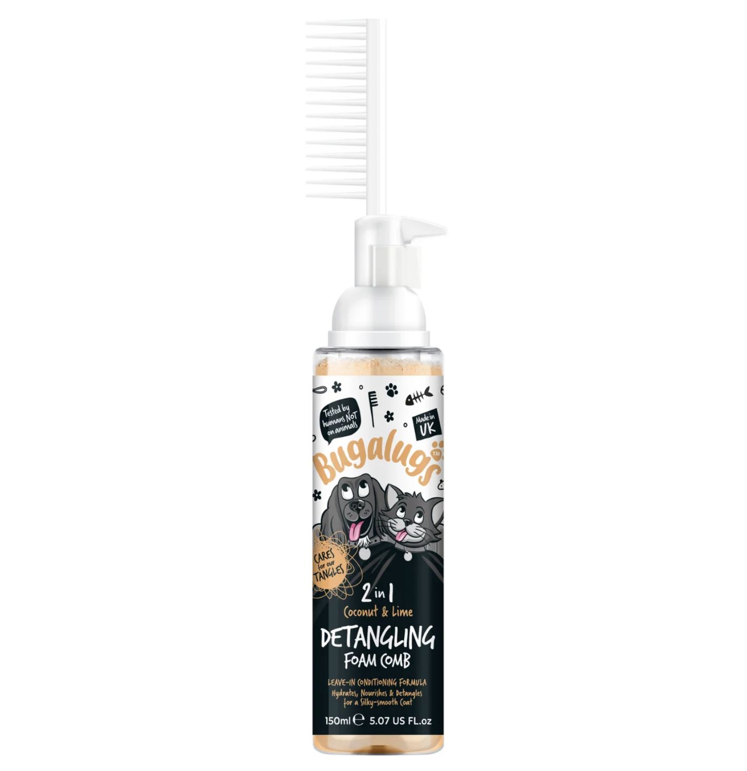 Bugalugs Coconut &amp; Lime 2in1 Foam Comb