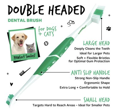 Bugalugs Double Ended Toothbrush Dogs &amp; Cats