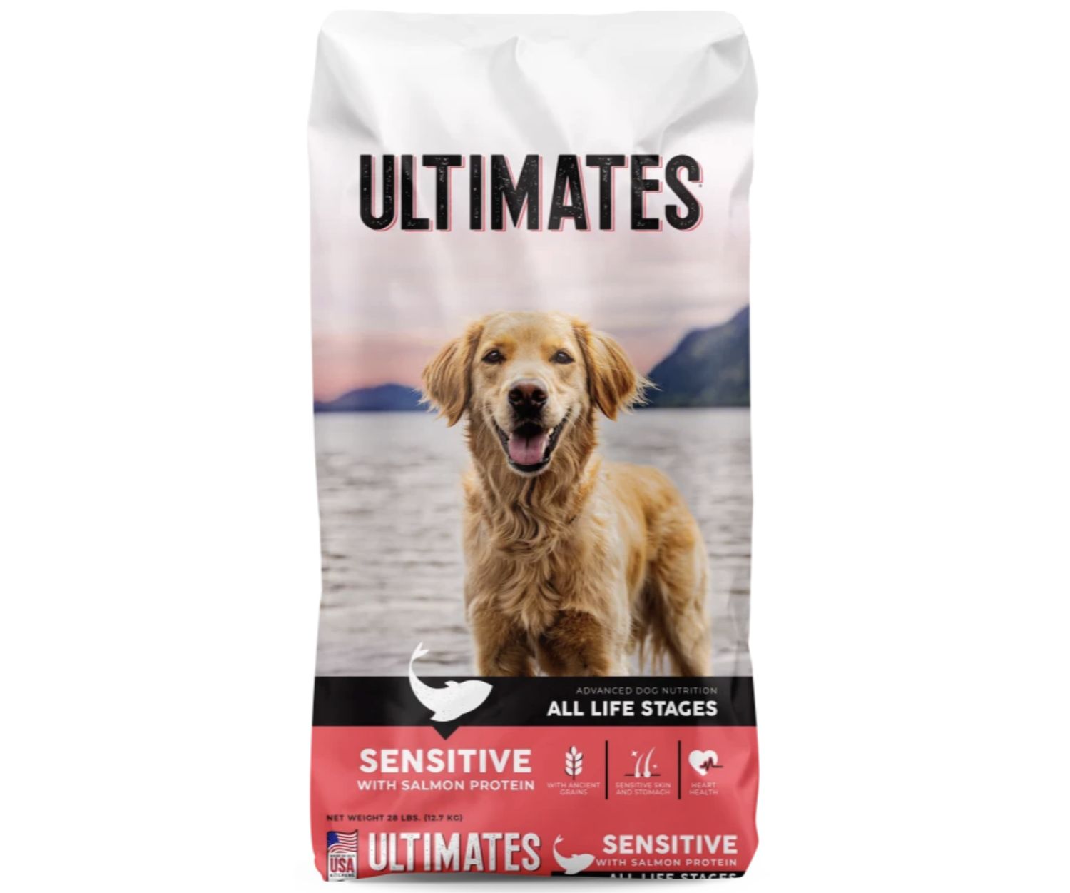 Ultimates Sensitive Skin and Stomach Salmon Formula Dog Food 28lb
