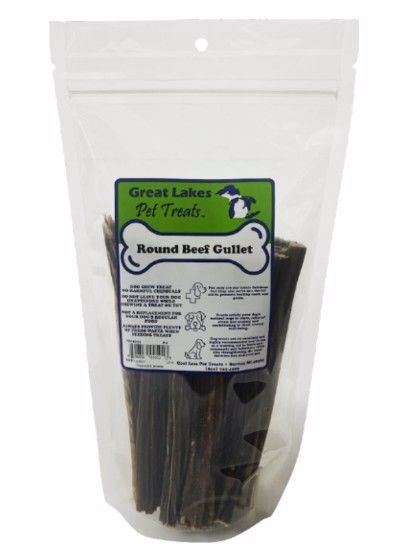 Great Lakes Round Beef Gullet Chews for Dogs 8oz